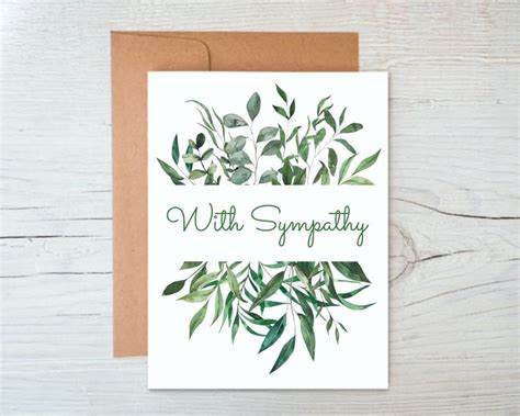 Bereavement Cards Sympathy Card Pack Blank Note Cards With - Etsy in ...