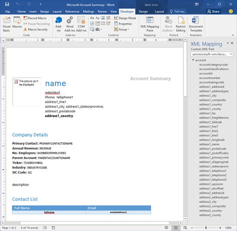 Create And Deploy Word Templates Dynamics 365 Marketing Microsoft Learn