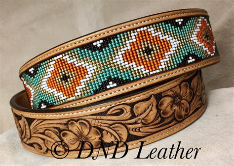 Picture Beaded Belts Patterns Custom Leather Belts Leather Tool Belt