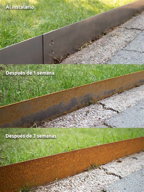 Bordura Para Jardin Met Lica Multi Edge Metal X Cm