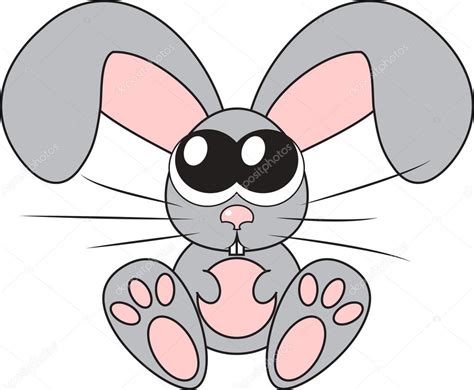 Cute Rabbit With Big Eyes Vector Illustration Stock Vector By ©marina