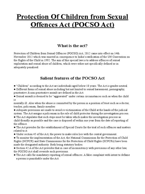 Pocso Act | PDF | Violence | Injustice