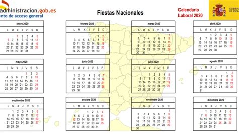 Calendario Laboral Consulta Los Festivos Y Puentes De Este A O