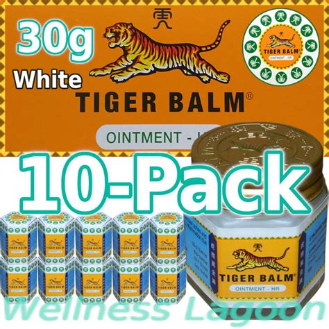 10x Tiger Balm White 30g