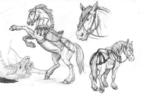 Battle Horse by RoZi94 on DeviantArt