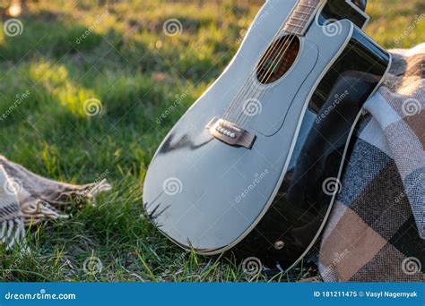 Close Up Photo Of An Acoustic Guitar Nature The Concept Of Music And