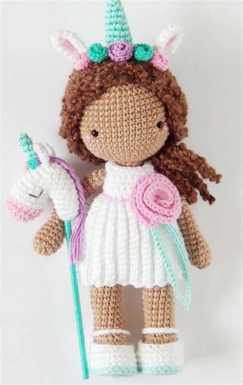 Receita Garota Unicórnio Amigurumi pdf Elo7 Produtos Especiais