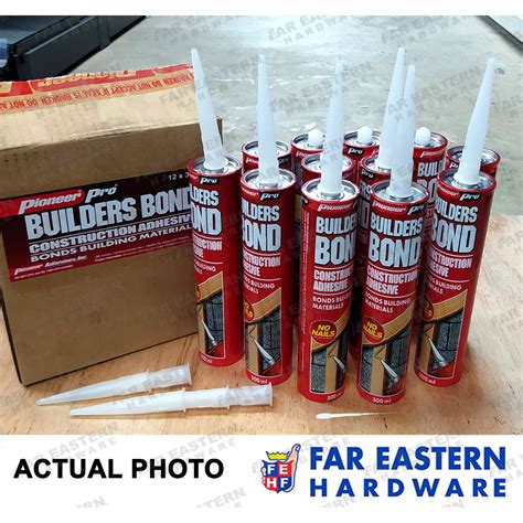 Pioneer Pro Builders Bond No Nails Turbo Liquid Adhesive Pcs Box