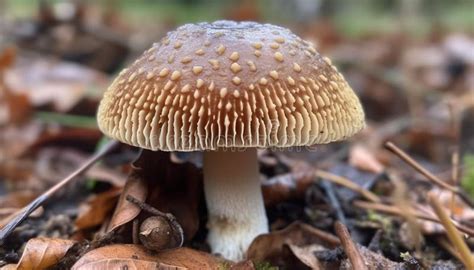 Close Up Of Poisonous Fly Agaric Mushroom Growth Generated By Ai Stock