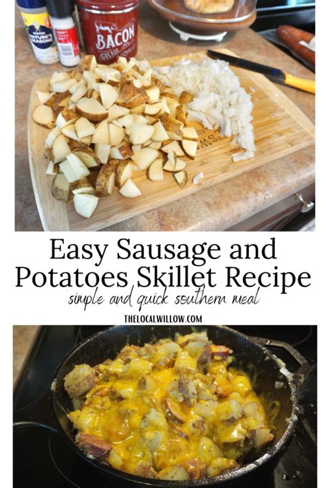 Easy Sausage And Potato Skillet Recipe The Local Willow