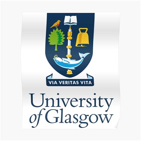 "University of Glasgow - Logo " Poster for Sale by StudioJornees ...