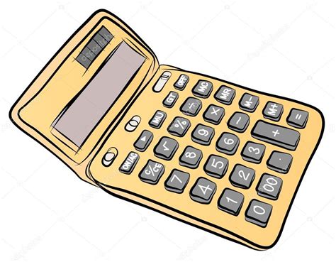 Free Hand Sketch Of Calculator Vector Stock Vector By Cjansuebsri