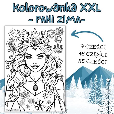 Pani Zima Kolorowanka Xxl Sklep Online