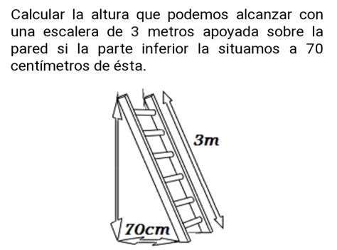 Calcular La Altura Que Podemos Alcanzar Con Una Escalera De 3 Metros