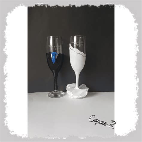 Copas Personalizadas Para Bodas Y Eventos Copas De Novios