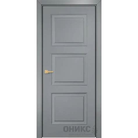 Межкомнатные двери Оникс Lite Милан Эмаль RAL 7040 Шпон натуральный по ...