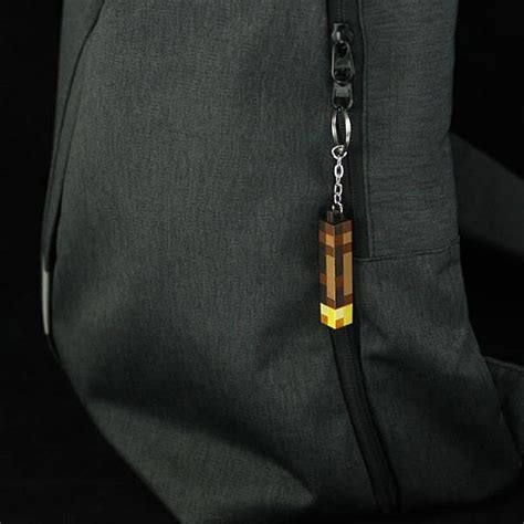 Minecraft Torch Led Keychain