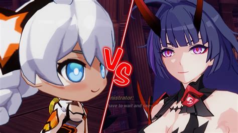 Chibi Kiana Vs Mei Herrscher Of Thunder Honkai Impact Youtube