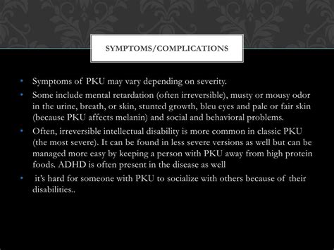 Ppt Phenylketonuria Powerpoint Presentation Free Download Id2096507