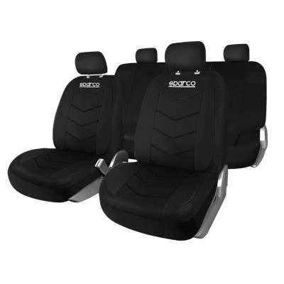 Sparco Funda Cubre Asiento Sparco Universal Polyester Negro Sps