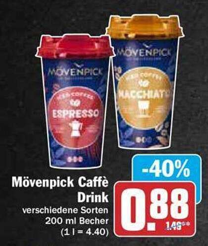 Mövenpick Caffè Drink Angebot bei Hit - 1Prospekte.de