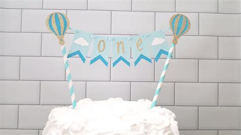 Hot Air Balloon Cake Topper Hot Air Balloon Smash Cake Etsy