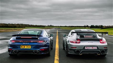 Drag Race Porsche 992 Turbo S Vs 991 Gt2 Rs Youtube