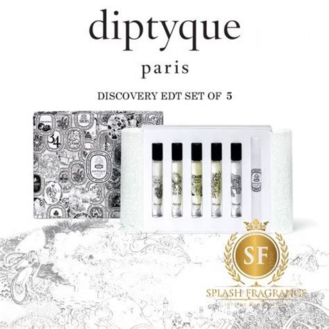 Discovery Set Of 5 By Diptyque EDT Perfume (2ml Each) – Splash Fragrance