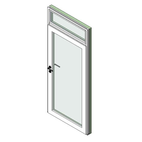 Bim Objects Free Download Entrance Door Glass With Transom Bimobject