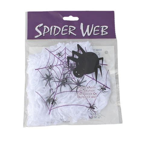 Yubatuo Halloween Spider Web Decorations Super Stretch White Webbing