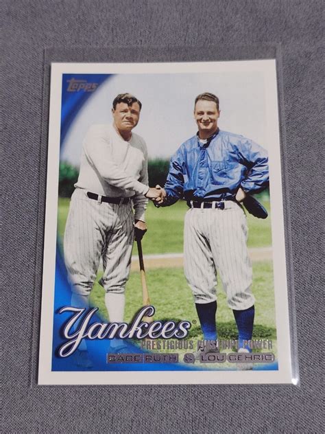 Yahoo オークション topps BABE RUTH LOU GEHRIG