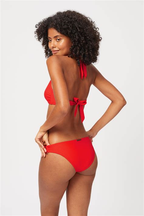 Red Rectangle Halterneck Bikini Heidi Klein