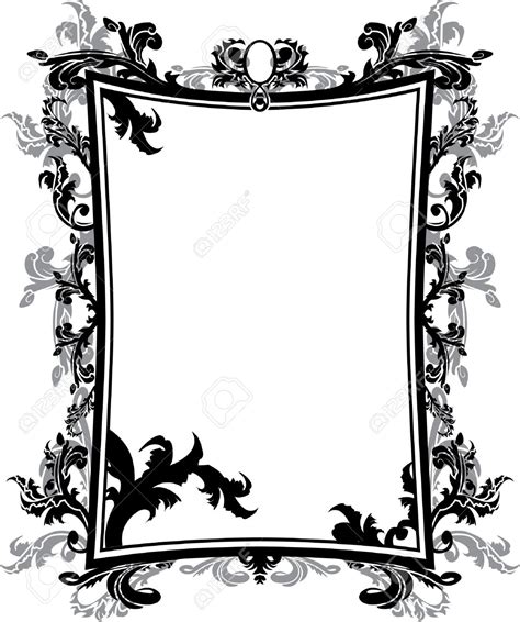 clipart ornate vintage border silhouette 20 free Cliparts | Download ...