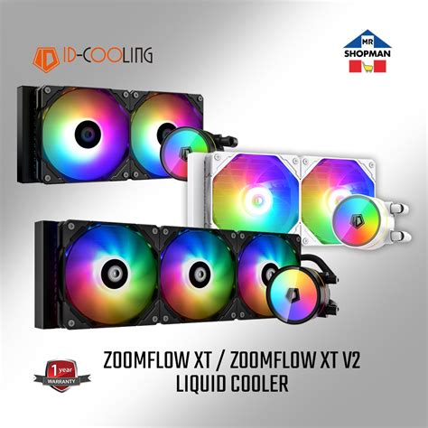 IDCooling Zoomflow 240XT V2/ 360XT Black/White /FrostFlow SNOW ARGB AIO ...