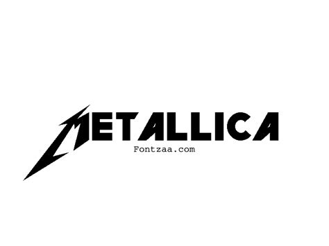 Metallica Font - Fontzaa - Exclusive Fonts Library