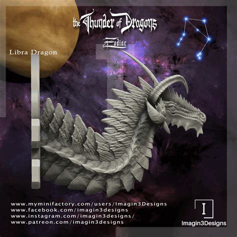 3D file Libra Zodiac Dragon・3D printable design to download・Cults