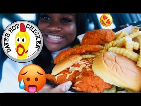 DAVES HOT CHICKEN SLIDERS TENDERS MUKBANG YouTube