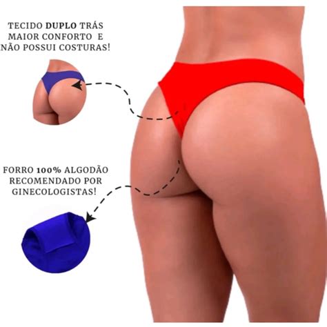 Kit Calcinhas fio duplo calcinha fio duplo lisa lingerie confortável calcinha fio básico kit