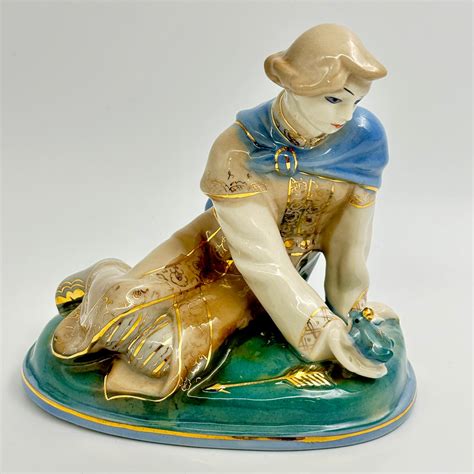 Статуэтка "Иванушка и царевна-лягушка", автор Л. П. Азарова, фарфор ...