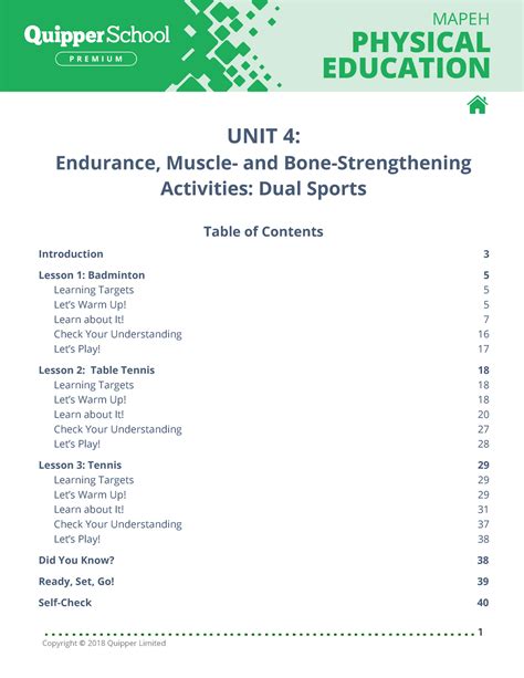 Final P E 7 4 Endurance Muscle And Bone Strengthening Activities Dual