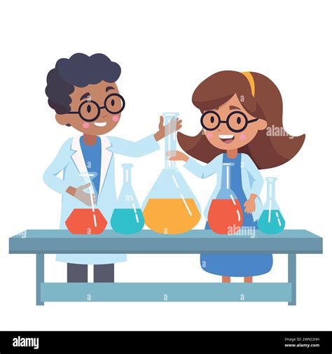 Cartoon Scientist Boy In Lab Hi Res Stock Photography And Images Alamy