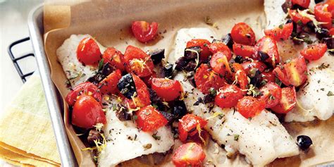 Roasted Cod with Capers, Olives & Tomatoes - Safeway