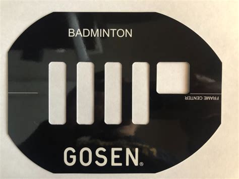 GOSEN Logo Stencil Card for Badminton | GOSEN CANADA