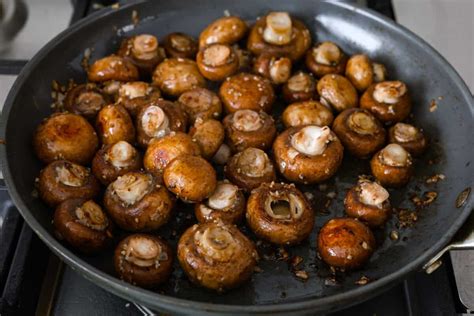 Garlic Balsamic Mushrooms Infoodita