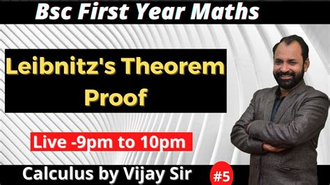 Bsc 1st Year Maths Chapter 3 Leibntiz S Theorem Successive Differentiation L 5 Youtube