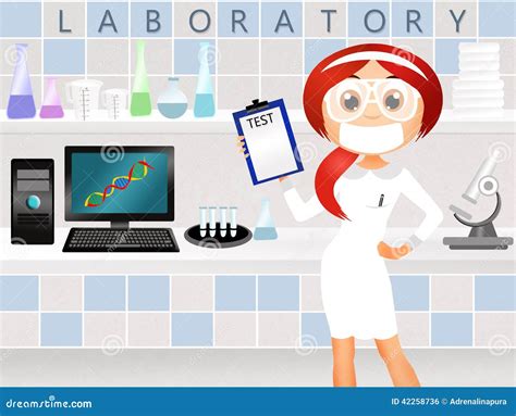 Laboratory Technician Stock Illustration Illustration Of Laboratory