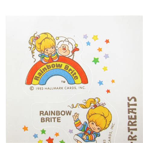 Rainbow Brite Stickers Vintage 1983 Stick R Treats Etsy