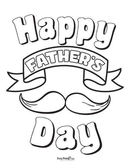 Printable Father's Day Coloring Pages - Easy Peasy and Fun