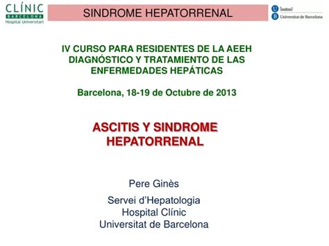 Ppt Iv Curso Para Residentes De La Aeeh Diagn Stico Y Tratamiento De