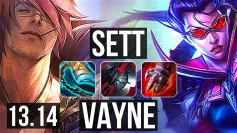 Sett Vs Vayne Top Games M Mastery Euw Master